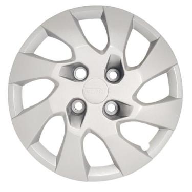 Imagem de Calota Aro 15 Compatível c/Prisma Cobalt Onix - GFM, Prata s/emblema