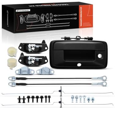 Imagem de A-Premium Kit de reconstrução de ferragens de porta traseira de 25 peças com parafusos compatíveis com Chevrolet Colorado 2016-2017 e GMC Canyon 2016-2017, dobradiça de bucha de cabo de haste de trava
