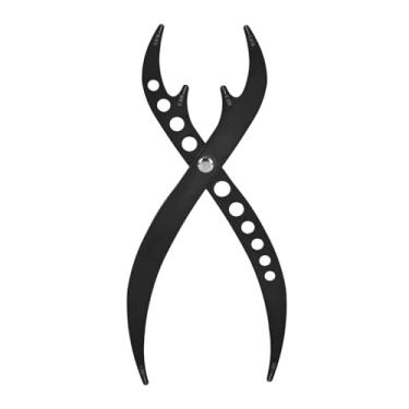 Imagem de Revestimento de sobrancelha, meça a ferramenta de 3 pontos Posição da sobrancelha Proporção dourada Régua 1: 0,618 para extensões de sobrancelha (preto)