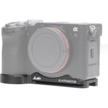 Imagem de Hersmay Placa de base de liberação rápida para câmera sem espelho Sony Alpha A7CR ILCE-7CR e A7CII ILCE-7CM2 compatível com tripé padrão Arca-Swiss Ballhead