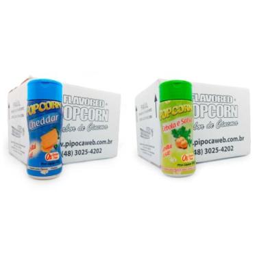 Imagem de Temperos Para Pipoca Cx 12 Un - Cheddar E Cebola E Salsa - Flavored Po