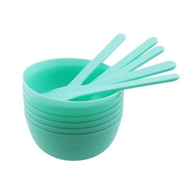 Imagem de TAODAN 6 tigelas de mistura de cola DIY com colher de mistura de cola, ferramenta de fabricação de geleca de plástico PP para produção de artesanato