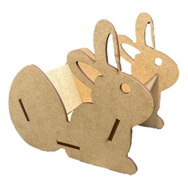 Imagem de Kit 15 Cachepô Coelho Páscoa Porta Bombom Mdf Lembrancinhas