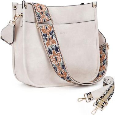 Imagem de Bolsa tiracolo HKCLUF Trendy Vegan Leather Hobo White Women