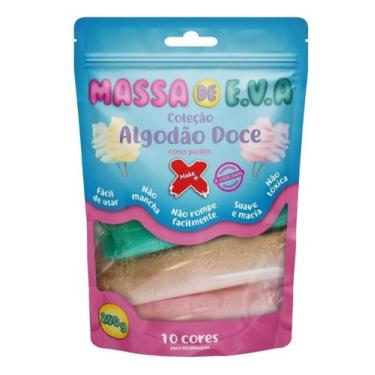 Imagem de Massa De Eva Para Modelar 10 Cores 250g Make+ Cores Pastel - Make +