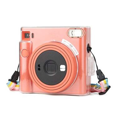 Imagem de Rieibi Capa Square Sq1, Protetora Para Câmera Instantânea Fujifilm Instax, Rígida De Cristal Transparente Com Alça Ombro Ajustável
