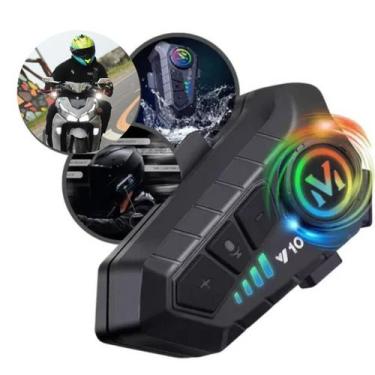 Imagem de Fone de Ouvido Bluetooth Para Capacete HeadSet Sem Fio À Prova D'água 