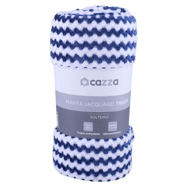 Imagem de Manta Solteiro 150x200cm Jaquard Tricot Cazza