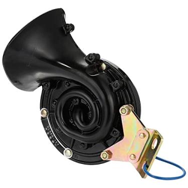 Imagem de Chusui Alto 105DB 12V/24V preto à prova d'água elétrica buzina de caracol buzina de ar som furioso para carro motocicleta caminhão barco
