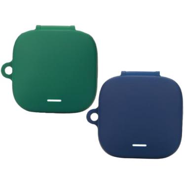 Imagem de Acddeny Capa de fone de ouvido compatível com redmi Buds 6 Active, [suporta carregamento sem fio] [capa protetora à prova de choque] capa de silicone para fone de ouvido (azul-verde)