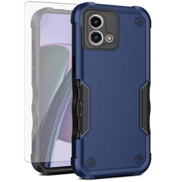 Imagem de Asuwish Capa de celular para Motorola Moto G Stylus 5G 2023 com protetor de tela de vidro temperado, híbrida, resistente, à prova de choque, rígida, protetora, resistente, GStylus G5 XT2317DL XT2315-5