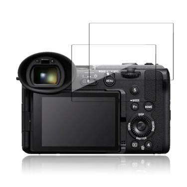 Imagem de NOUKAJU Protetor de tela para Sony FX2, vidro temperado HD, dureza 9h, arranhões, anti-impressão digital, protetor de filme de vidro temperado para câmera Sony FX2 [pacote com 2]