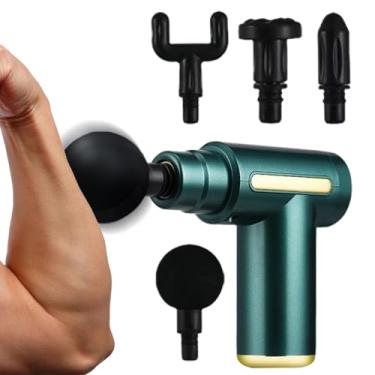 Imagem de Massageadores Portáteis com Vibração, Massageador Elétrico, Vibratório Elétrico Pessoal com 4 Cabeças Substituíveis para Pernas Costas Pescoço Ombros Cabeça Rosto e Corpo para Homens Mulheres e Idosos
