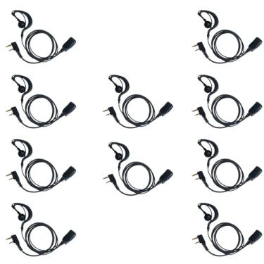 Imagem de Sarcia Fone de ouvido Walkie Talkie com microfone PTT para Baofeng UV-5R UV-82 BF-888S BF-F8HP Kenwood NX-1200 NX1300 TK-3360 Pxton Wouxun Retc RT15 RT21 RT22 RT68 H-777S em formato G de rádio