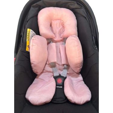 Imagem de Redutor De Bebê Conforto Almofada 100% Algodão Menino Menina (Rosa)