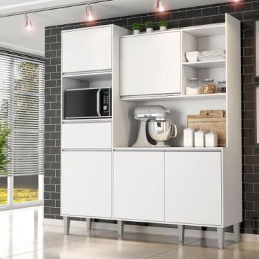 Imagem de Armario de cozinha completo Saturno Branco - Mais de Casa