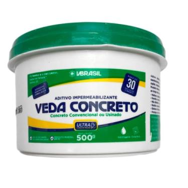 Imagem de Veda Concreto VBrasil, Aditivo Impermeabilizante para Concreto, 500g, Rende até 30 Sacos de Cimento