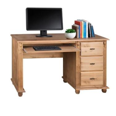 Imagem de Escrivaninha com Porta Teclado Liberado e Pés Torneados - Meyer Móveis