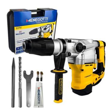 Imagem de Martelo Perfurador Rompedor Menegotti MMR1600 1600W 10J 8KG SDS Max Ma