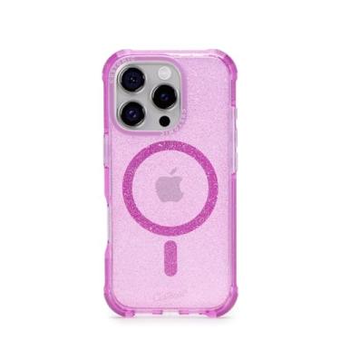 Imagem de Customic Capinha Case Capa para Celular iPhone 16 Pro (6.3"), Impactor Space Anti Impacto Proteção Militar 4 metros contra quedas, Compatível Mag-Safe, Transparente com Efeito Glitter