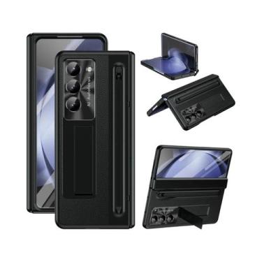 Imagem de Capa De Telefone Em Couro PU Para Samsung Galaxy Z Fold 7 6 5 4 3 Fold
