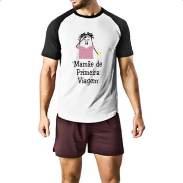 Imagem de Camiseta Raglan Dia das maes Flork primeira viagem - Alearts, P