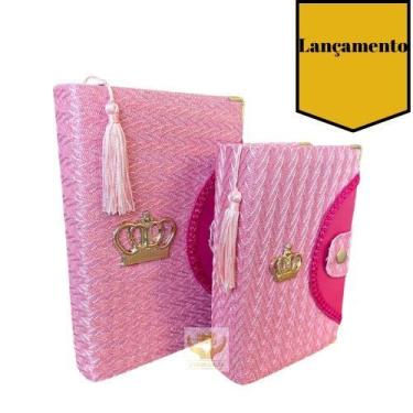 Imagem de Kit Biblia Sagrada Mãe e Filha Caneta e Harpa Letra Gigante - Livraria