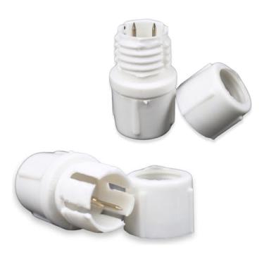 Imagem de Kit 4 Emendas Brancas P/Mangueira Led Redonda 10.5mm