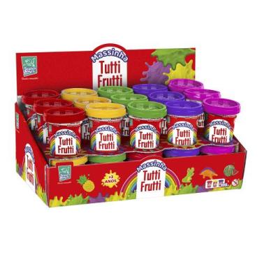 Imagem de Brinquedo Display Massinha Tutti Frutti 115g Novo - Super Toys