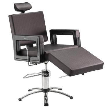 Imagem de Cadeira Reclinável Maquiagem Apoio Square Dompel Marrom