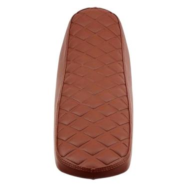 Imagem de Fenteer Selim de motocicleta off-road com almofada para bicicleta elétrica e absorção de choque para motocross, Marrom