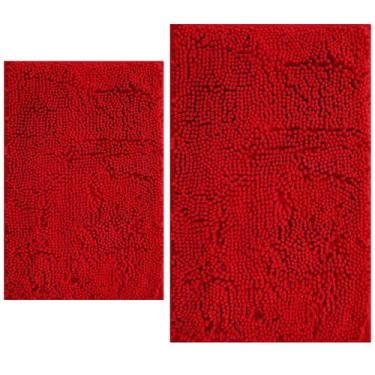 Imagem de Conjunto de tapetes de banheiro BOANKODU Extra Soft Chenille Bath Mat 