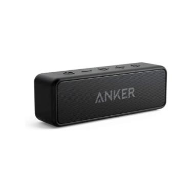 Imagem de Anker soundcore 2 Caixa de Som Bluetooth Portátil com 12W de Som Estéreo, Bluetooth 5, BassUp, à Prova d'Água IPX7, 24 Horas de Reprodução, Emparelhamento Estéreo Sem Fio, Ideal para Casa e Viagens
