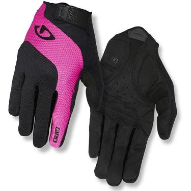 Imagem de Luva Ciclismo Feminina Dedo Longo Giro Tessa Lf Preto/Rosa P