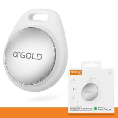 Imagem de Air Tag Rastreador A'Gold, Localizador, Compatível com Iphone Buscar Apple (IOS), Bluetooth, Com Alarme Sonoro, GPS, Tag Inteligente, Bateria 230maH, Para Localizar Chaves, Carteira, Mochila e Pets