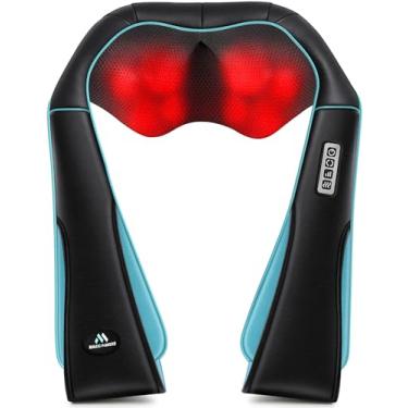 Imagem de MagicMakers Massageador elétrico de pescoço Shiatsu com calor - alívio da dor nas costas, ombros e pés - presente para homens, mulheres, mãe e pai - para filha ou filho - ideal para o Natal, Dia das