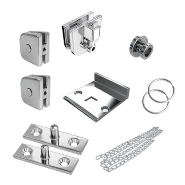 Imagem de Basculante VA Pequeno Zamac - Kit 06 – Cromado