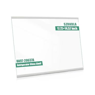 Imagem de DA97-20637A Prateleira de vidro para geladeira Samsung RS22T5201SG RS22T5201SR RS22T5561SG, reposição de prateleira de vidro temperado para freezer inferior