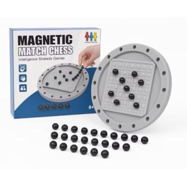 Imagem de Jogo de Estratégia Magnetic Match Chess, Tabuleiro Magnético, Multiplayer, para Crianças 8+ Anos