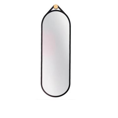 Imagem de Espelho Decorativo Adnet Flat Preto 120X40Cm Oblongo