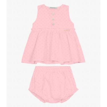 Imagem de Conjunto Infantil Bata com Calcinha Trick Nick Rosa, 3, Rosa