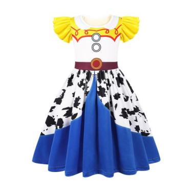 Imagem de Vestido de fantasia Eledobby Cowgirls Princess para meninas de 6 a 7 a
