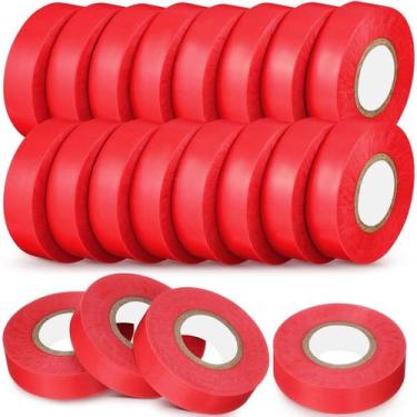 Imagem de Fita isolante Treela Waterproof Vinyl 20 rolos 20m vermelha