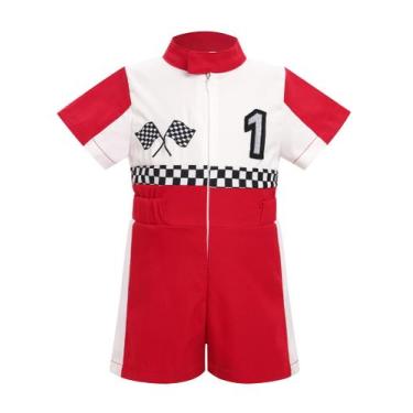 Imagem de Roupa de peça única IMEKIS Baby Race Car Driver Costume 9-12M