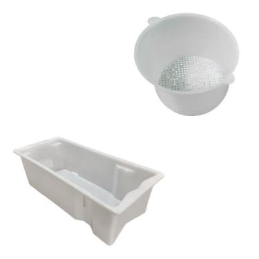 Imagem de 1 Caixa Transporte 24L + 1 Forma Para Queijo 1kg Kit Injesul