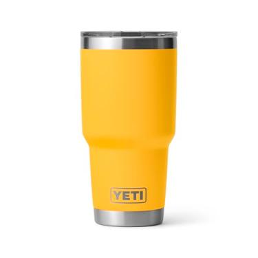 Imagem de YETI Copo Rambler de 850 g, aço inoxidável, isolado a vácuo com tampa MagSlider, amarelo alpino