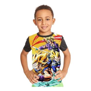Imagem de Camiseta Infantil Trunks Goku Vegeta Dragon Ball  Ref:845 - smoke, Pre