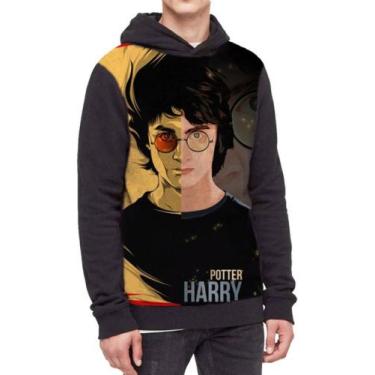 Imagem de Moletom Com Capuz Harry Potter Ref:212 - smoke, Preto, PP