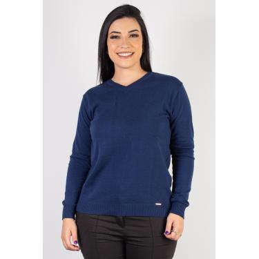 Imagem de Suéter feminino de malha gola V 60004