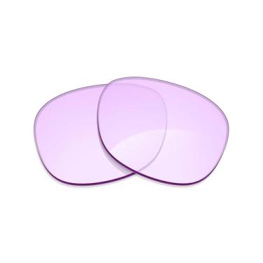 Imagem de Alphax Lentes de reposição rosa não polarizadas para óculos de sol Ray Ban New Wayfarer RB2132F 55 mm